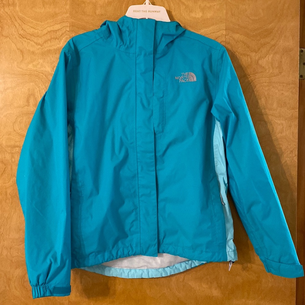 Women's North Face hooded rain jacket